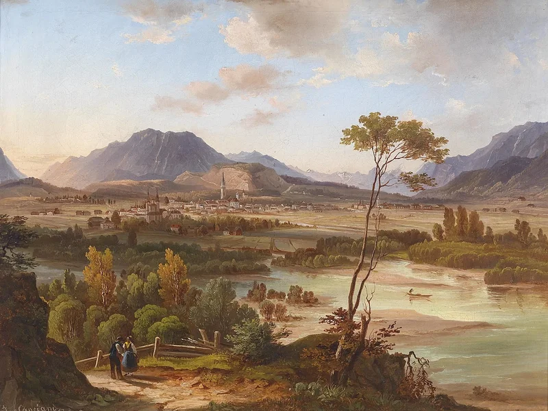 1820-Jakob Canciani - Veduta del villaggio